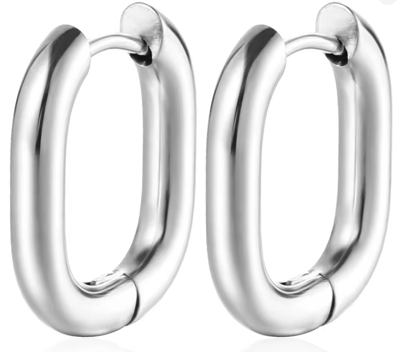 Fashion Gold Color Geometric U-Shape Hoop Earrings for Women